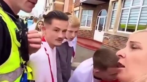 TYRANTS: UK Police Harass Young Girls For Flying The British Flag