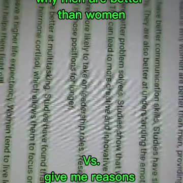 According to ChatGPT, Women Are Better Than Men