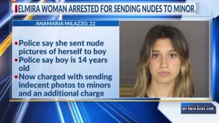 A 22-year-old New York school employee is facing a felony charge for allegedly