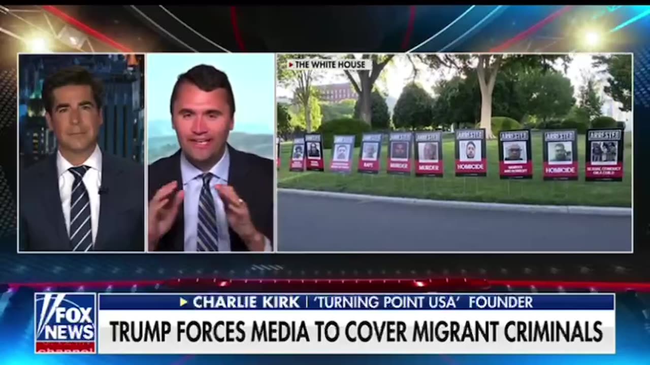 Trump White House forces media to show illegals arrested with signs on front lawn