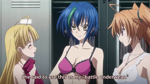 Anime High School DxD Born special-The sexy underwear that high school girls wear at school