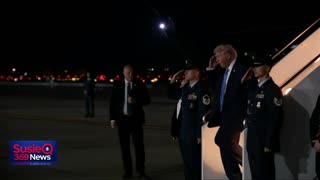 President Trump arrived in New York Monday (9/22) evening