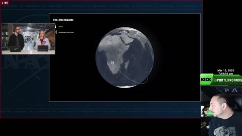 03/15/25: Live NASA’s SpaceX Crew-10 docking to the International Space Station