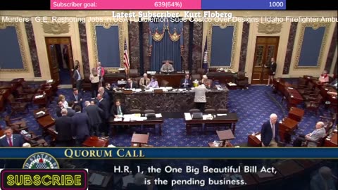 🔴 LIVE: Final Senate vote on the "One Big Beautiful Bill"!
