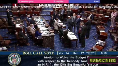 🔴 LIVE: Final Senate vote on the "One Big Beautiful Bill"!