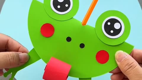 Make a little frog that can stick out it