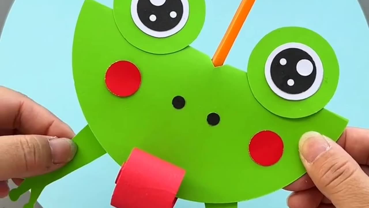 Make a little frog that can stick out it