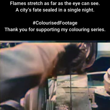 RAF Bombing Raid in Wartime #ColourisedHistory