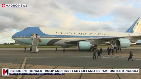 🇺🇸|🇬🇧 President Donald Trump and First Lady Melania Depart UK after Historic State Visit [LIVE]