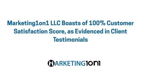 Marketing 1on1 Testimonials