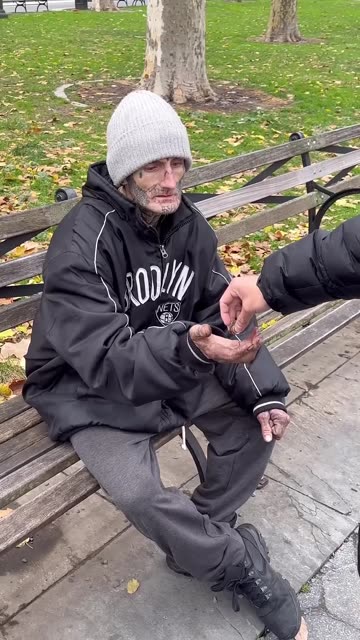 Tough Homeless Man Shows His EMOTIONAL Side 😢❤️
