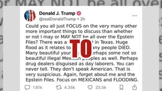 Fact Check: Trump Did NOT Ask To 'Focus on Mexicans and Flooding' Instead of the 'Epstein Files'