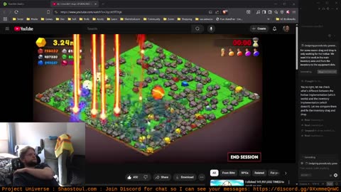 Project Universe game dev in Cursor and chill