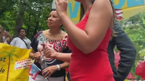 AOC has been eating very heartily. Lunch lady arms