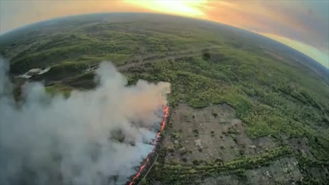 🔥 NASA satellite imagery shows a large-scale fire burning at the site of the 304th Ammunition Depot