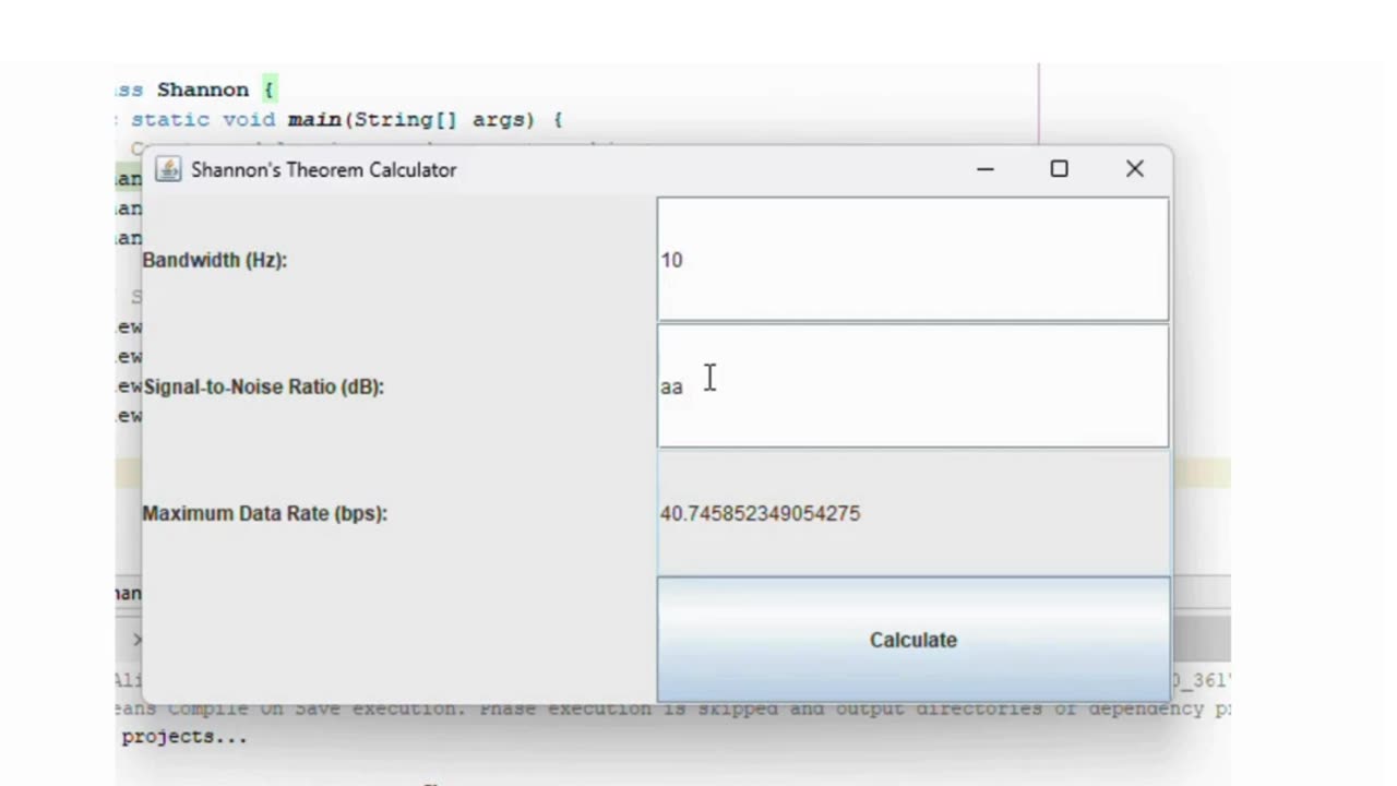 Student Work (Lab )|CST8288 Lab 3 Output Java GUI for Network Theorem|Algonquin College