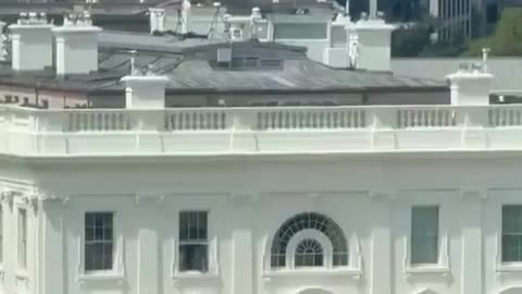 Viral video shows mysterious objects being tossed from White House window