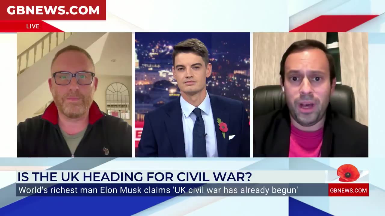 Matthew Stalden clash over whether the UK is headed for a civil war.
