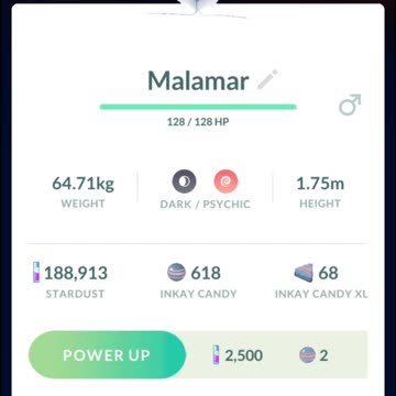 Pokemon Go Evolution - Perfect 100% iV inkay ➡️ Malamar