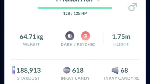 Pokemon Go Evolution - Perfect 100% iV inkay ➡️ Malamar