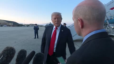 President Donald J. Trump speaks to the press last night