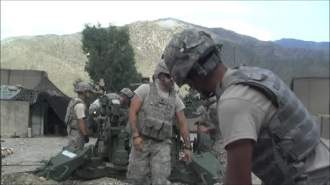 M777 Artillery Engages Taliban With Direct Fire