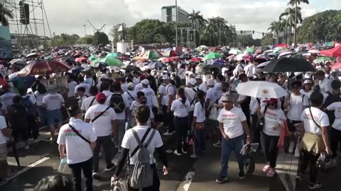 Protesters demand justice over Philippines flood graft scandal