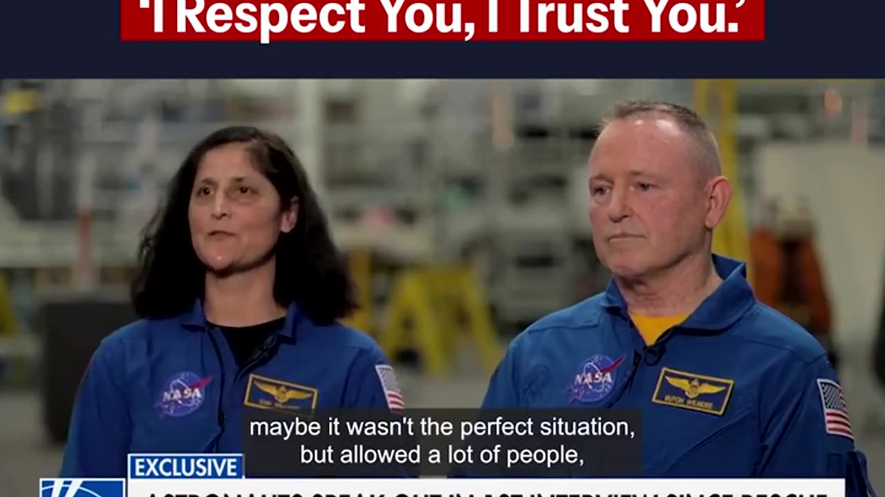 NASA Astronauts give POTUS and Elon Musk a message of thanks: