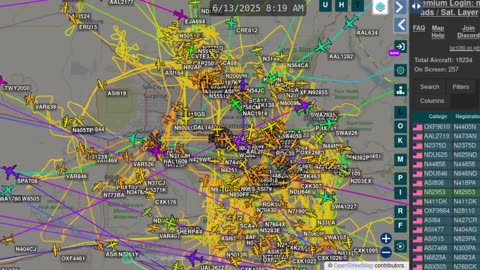 Bird Mafia Utah over Phoenix AZ - Jun 13th 2025 - no audio - Airplane Time Lapse