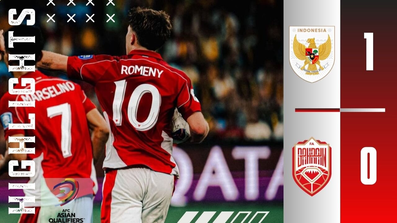 INDONESIA 1-0 BAHRAIN | Asia Qualifiers-Road To 26 | Highlights | Indonesia Stay In The Race