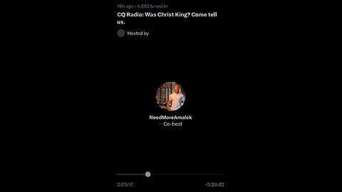 NeedMoreAmalek breaks down the entire CQ from Judaism to Jesus in 7 min on CQ Radio