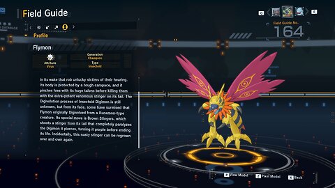 flymon all digivolution/de-digivolution/profile Digimon Story Time Stranger