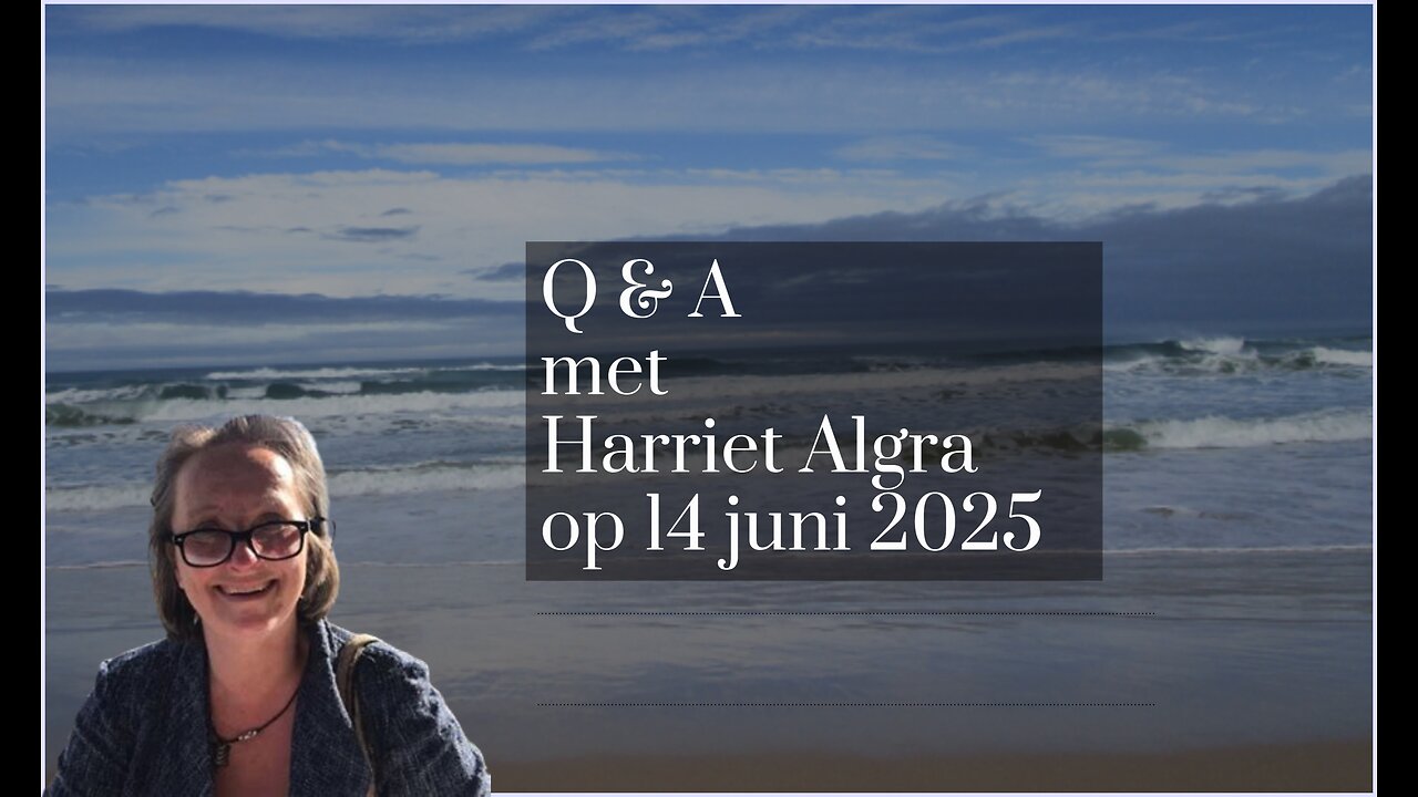 Q & A met Harriet Algra op 14 juni 2025