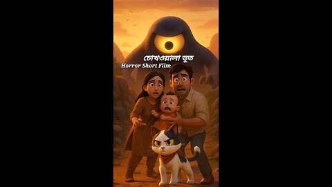 চোখওয়ালা ভূতের রাজ্য | Bengali Horror Cat Hero Short Film | Animated Mystery Story