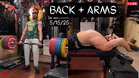 🔴 Gym Stream: Back | 5/15/25 | Season 7, Episode 7 | #108 ✨