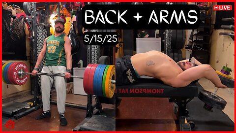 🔴 Gym Stream: Back | 5/15/25 | Season 7, Episode 7 | #108 ✨