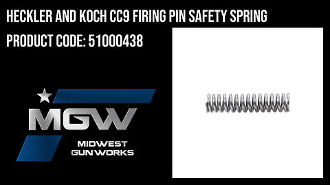 Heckler And Koch CC9 Firing Pin Safety Spring - 51000438