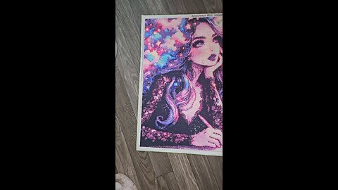my first diamond painting finish from aliexpress