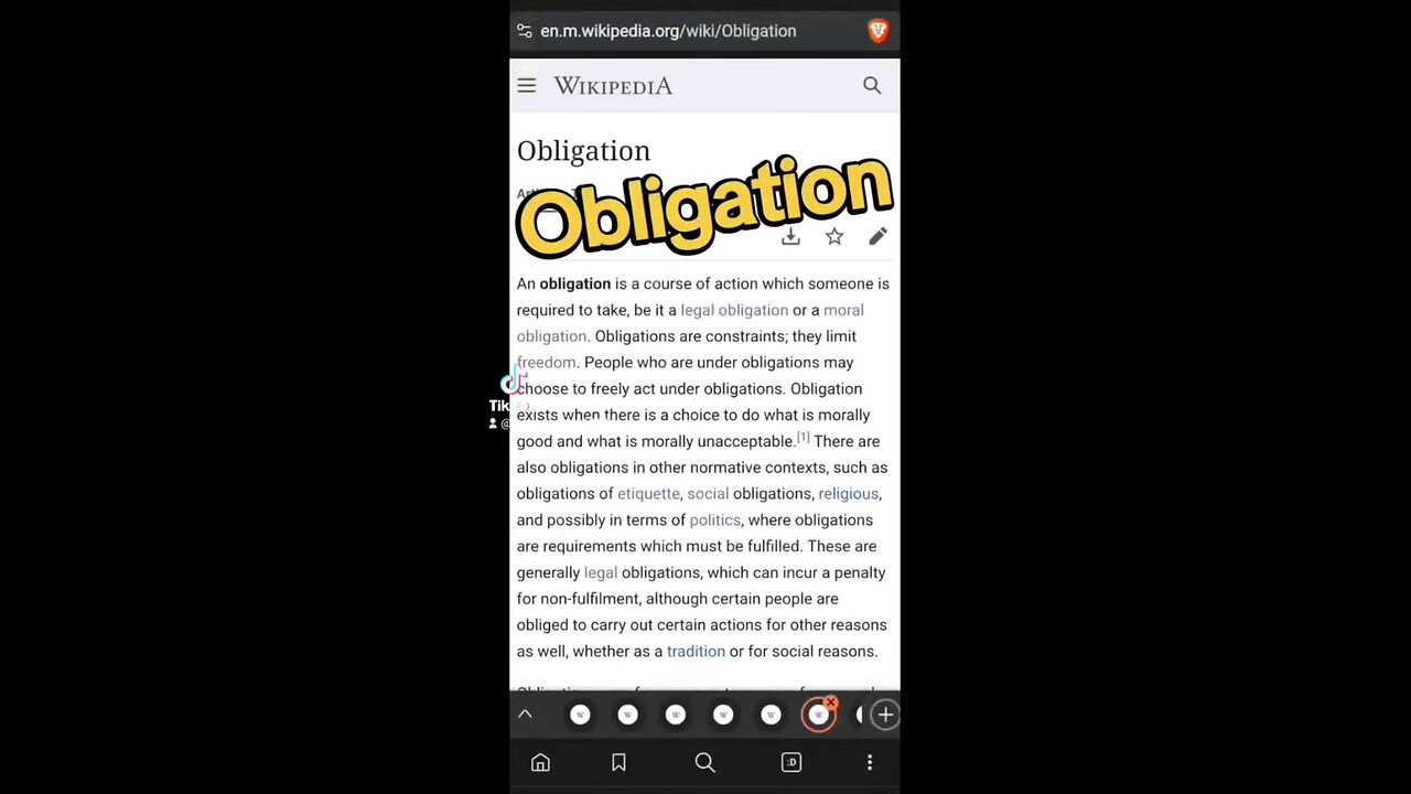 Obligation