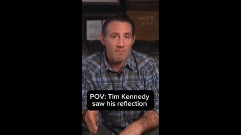 Tim Kennedy reacts to his reflection