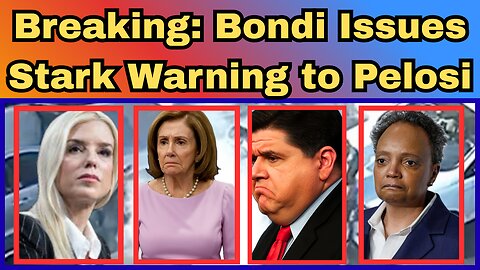 Pam Bondi Just Issued A Warning To Pelosi, Pritzker, and Lightfoot For Targeting ICE Agents