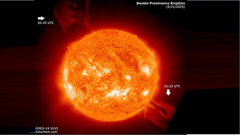 Fall Equinox - Double Prominence Eruption - Geomagnetic Storm Watch - Tropical Update