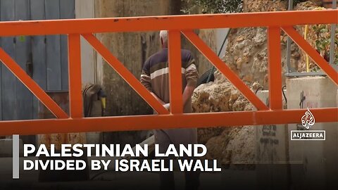 Palestinian Land Divided By Israeli Wall