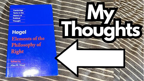 Elements of the Philosophy of Right - A tough read.....