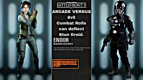 XB1X Star Wars Battlefront 2 G315, 2P local splitscreen Arcade on Research Station 9, Leia Organa!