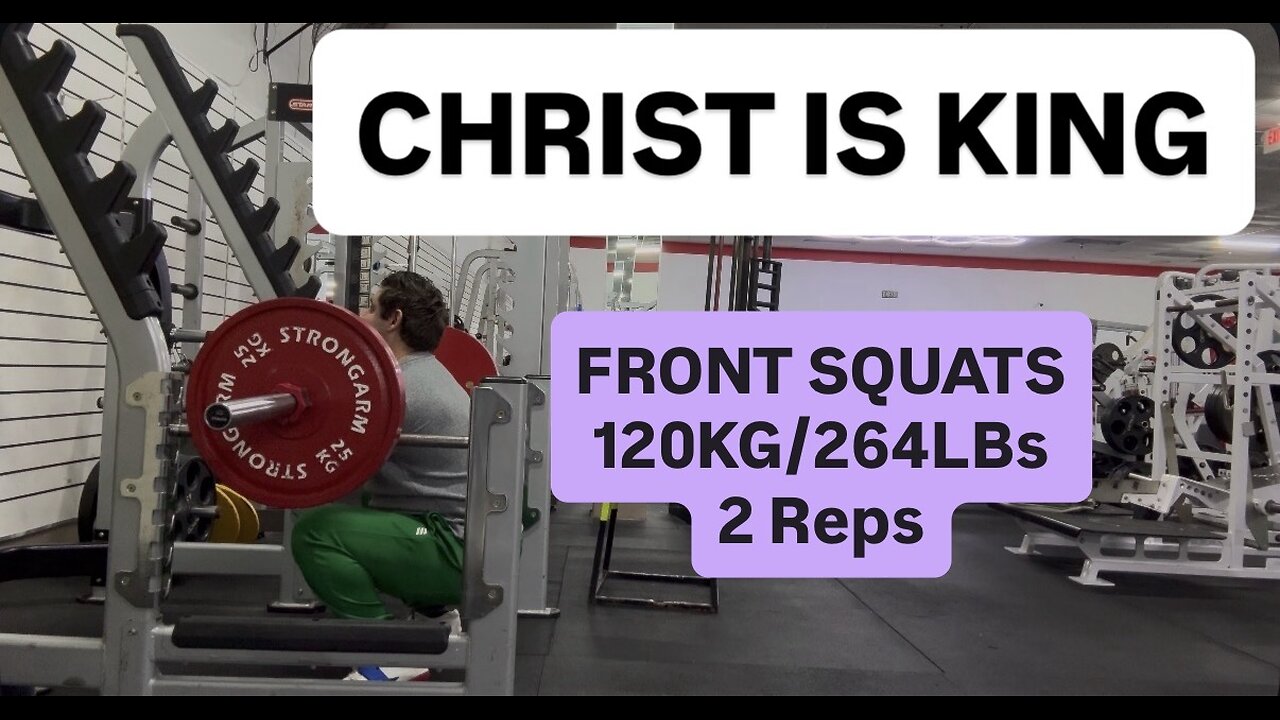 FRONT SQUAT DOUBLE 120KG/264LBs
