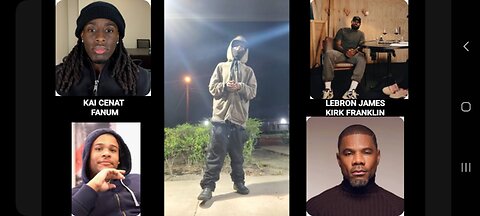 KAI CENAT FANUM LEBRON JAMES AN WIFE DID INTERVIEW PODCAST AN ALSO KAI STREAM WIT KIRK FRANKLIN💪🏾🔵