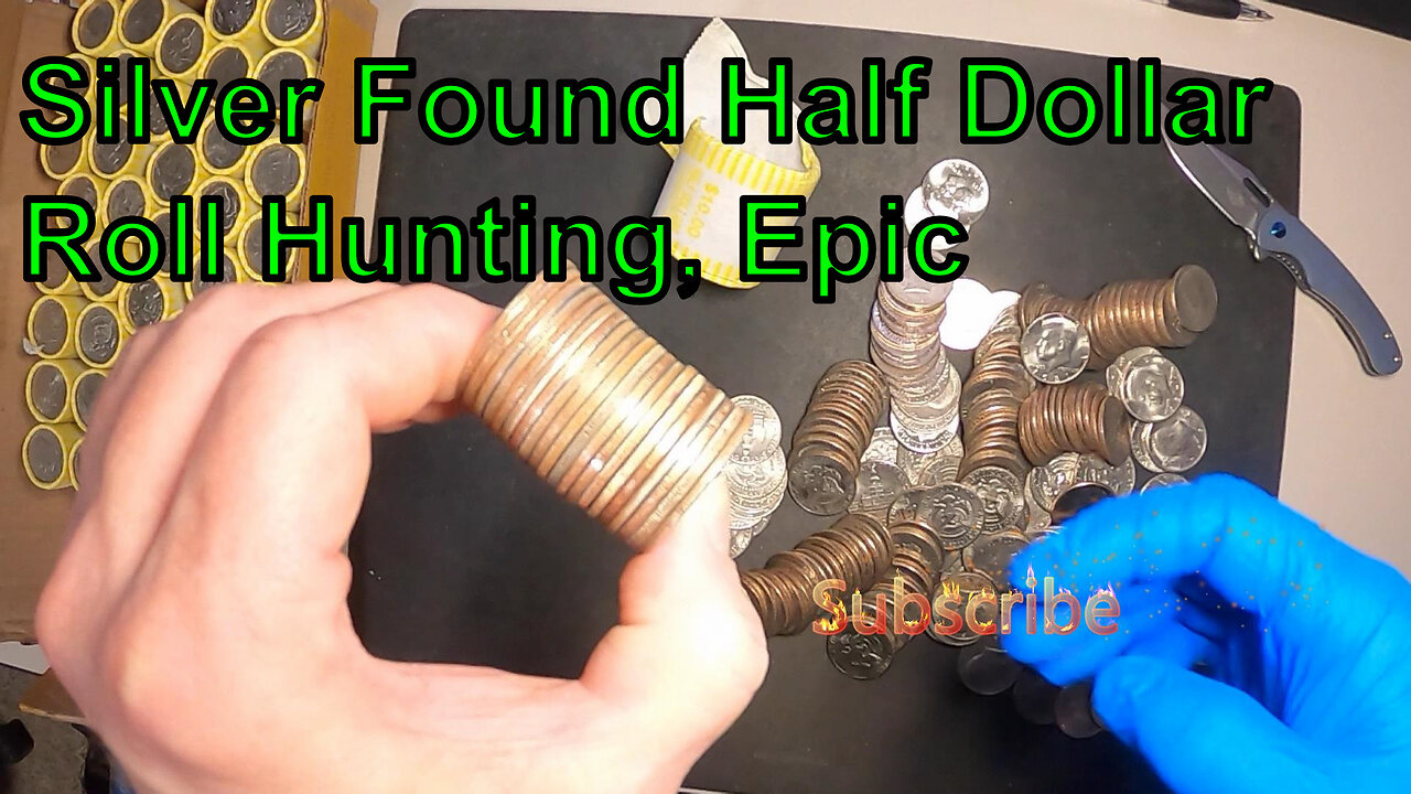 Silver Found Half Dollar Roll Hunting, Epic