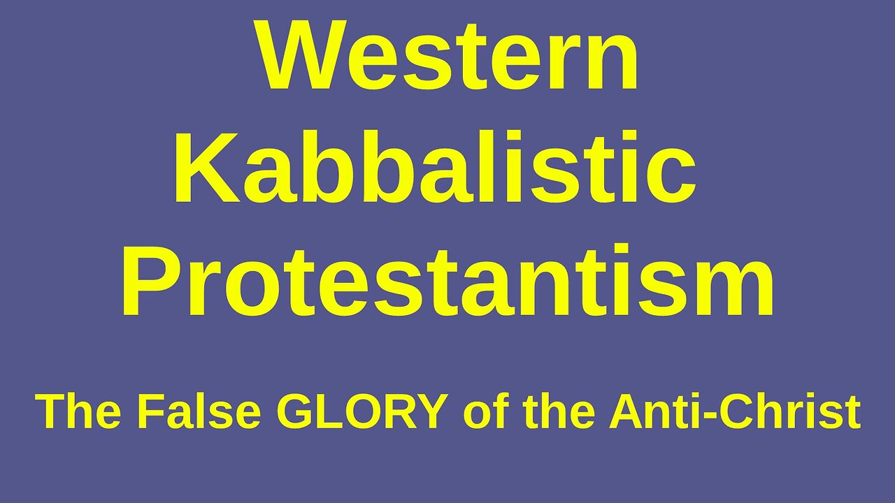 Western Kabbalistic Protestantism