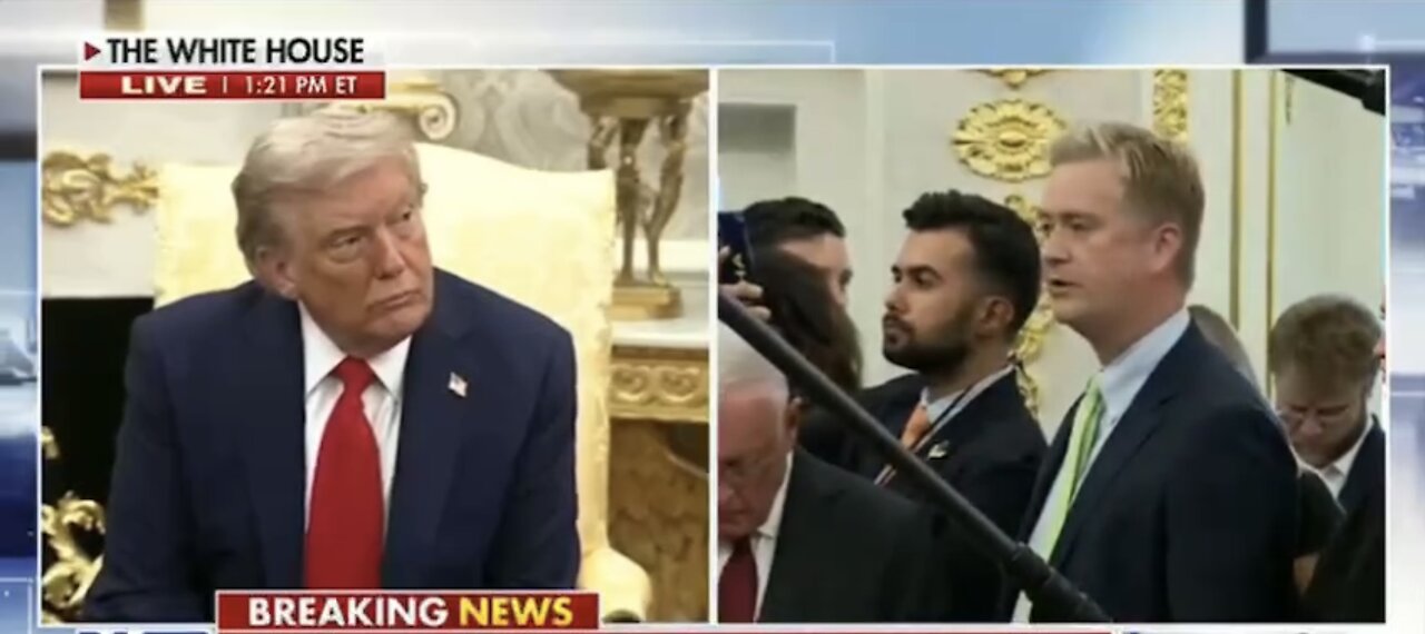 TRUMP❤️🇺🇸🥇🪽🕺HOLDS BILATERAL MEETING🤍🇺🇸🏅🪽🤝🇺🇦ANSWER MEDIA QUESTIONS💙🇺🇸🏅🪽🎬🏛️⭐️